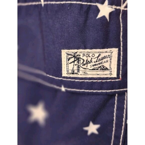 Polo Ralph Lauren Kids Patriotic Flag Swim Trunk Shorts Red White Blue L 14/16 - Picture 5 of 16